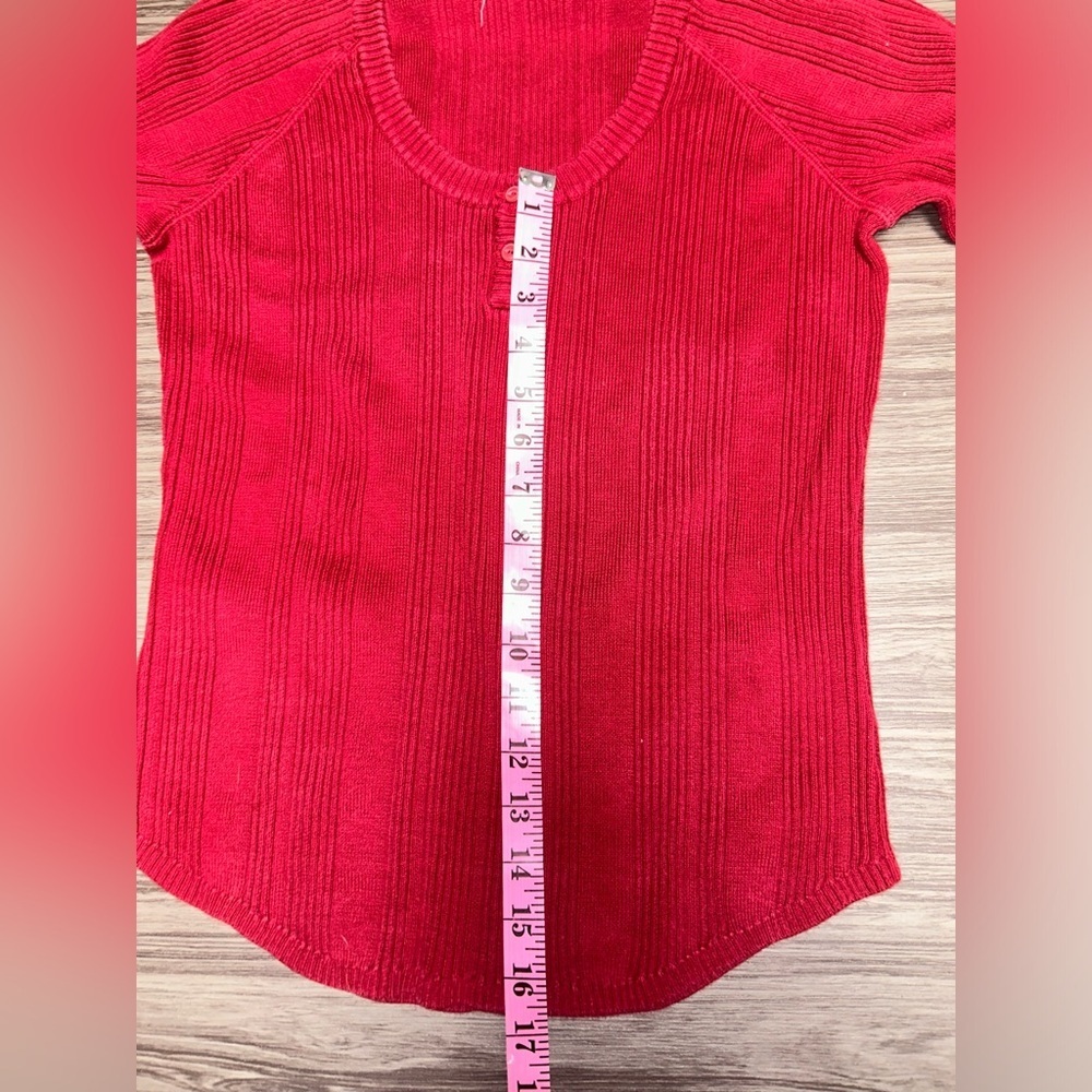 Y2K Tommy Hilfiger Red Sweater Size Medium - Picture 5 of 8